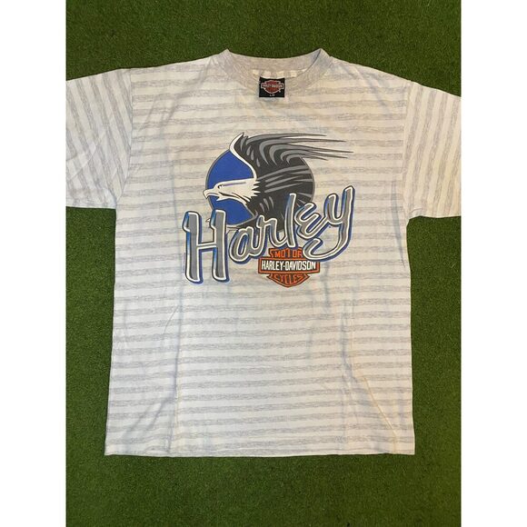 1992 Harley Davidson - Seattle Washington - Vintage Harley T-Shirt (Large) - Picture 1 of 2
